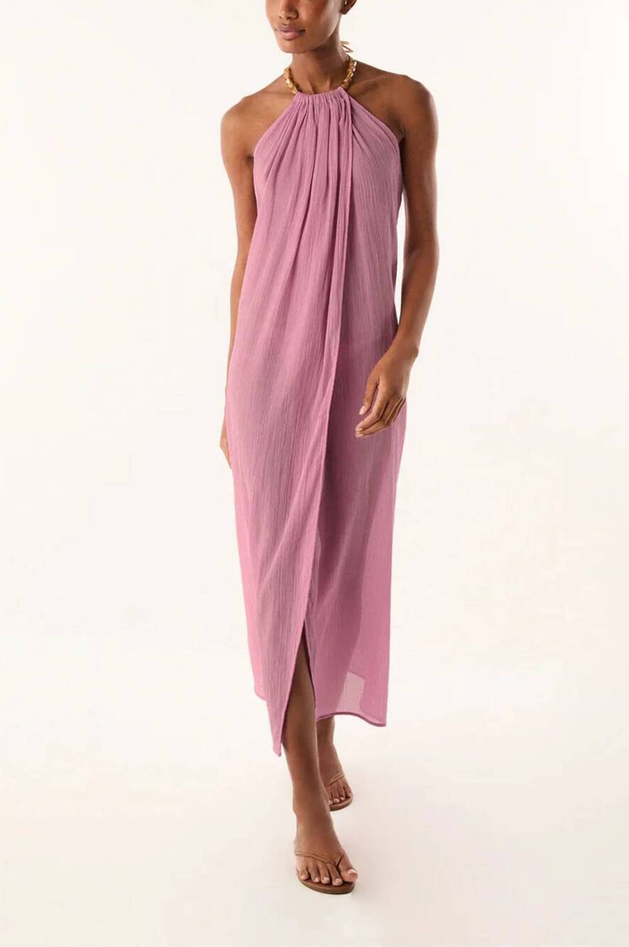 NEW VIX cloe long cover-up in pink